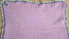 Lavendar, Blue and Green Butterfly Blanket