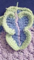Crochet Butterfly Closeup